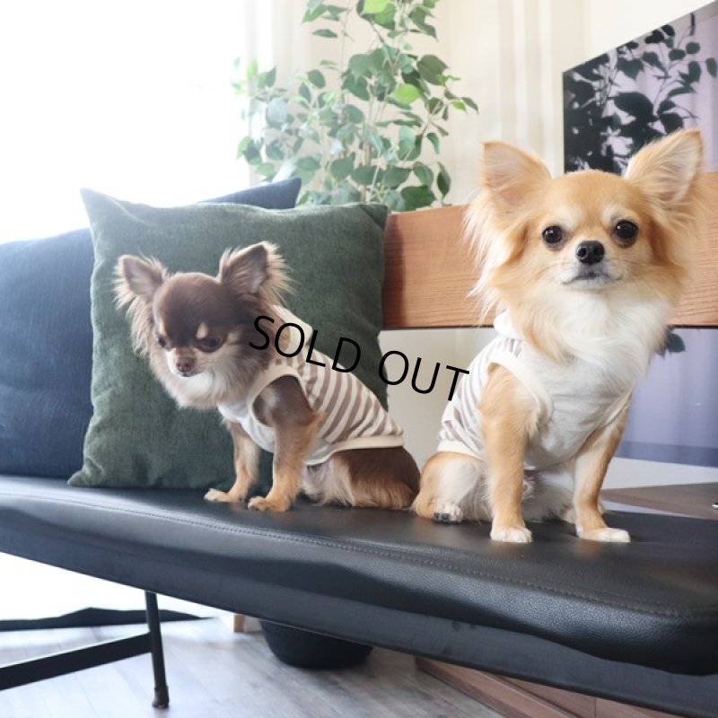 画像3: UVカット＆蚊よけ生地のフードつきタンクトップ（モカ×オフホワイト） (3)