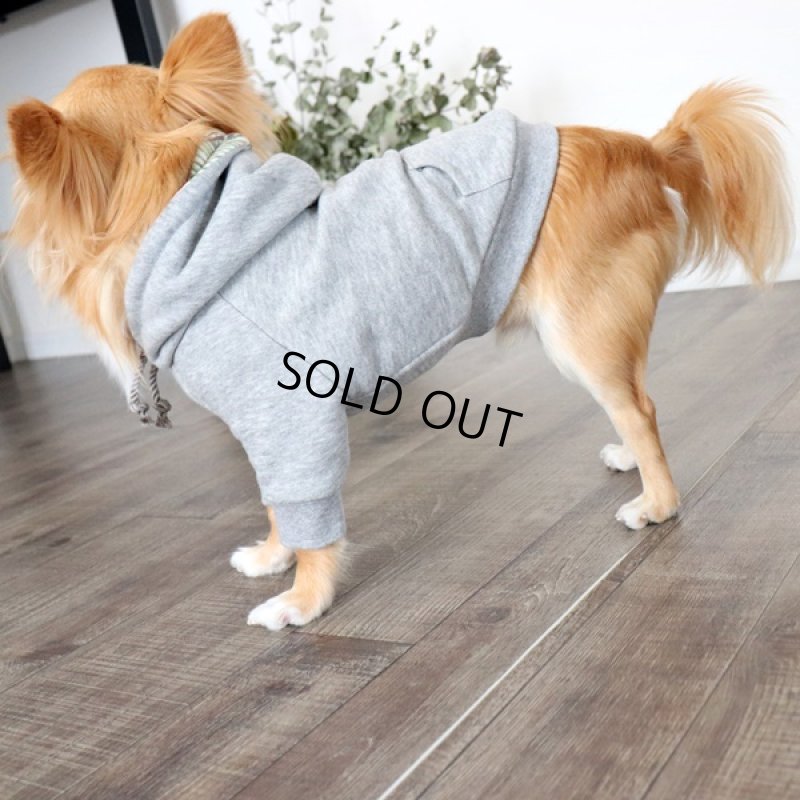 画像4: プルオーバーパーカー ボタニカル（杢グレー） (4)