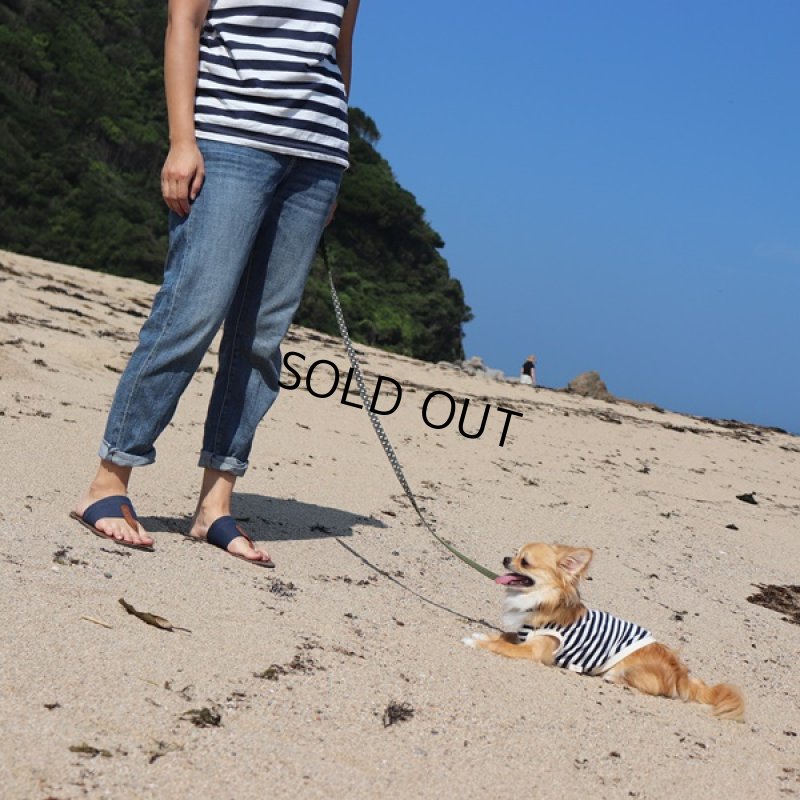 画像4: UVカット生地のボーダータンクトップ（ネイビー×オフホワイト） (4)