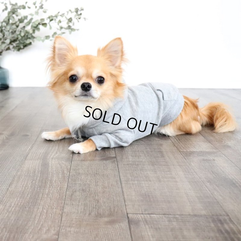 画像3: プルオーバーパーカー ボタニカル（杢グレー） (3)