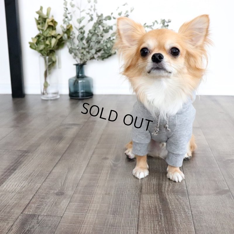 画像2: プルオーバーパーカー ボタニカル（杢グレー） (2)