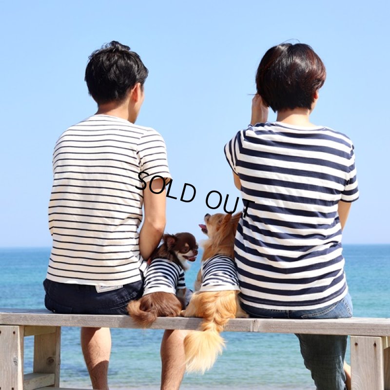 画像5: UVカット生地のボーダータンクトップ（ネイビー×オフホワイト） (5)