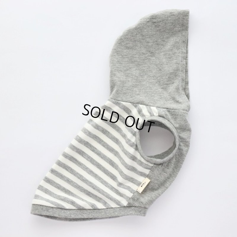 画像17: UVカット&蚊よけ生地のフードつきタンクトップ(グレー×オフホワイト) (17)