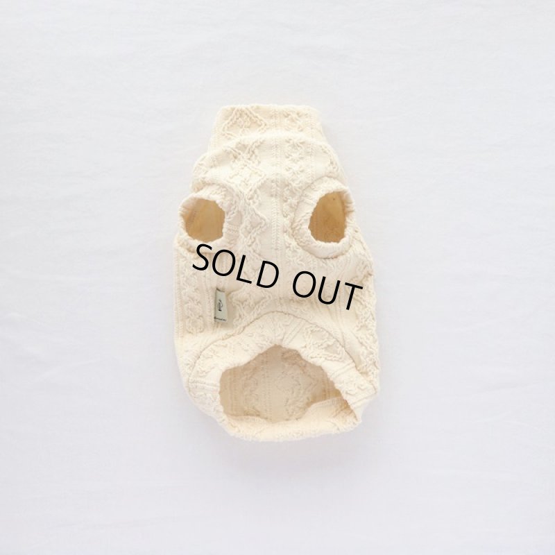 画像11: 【再販売】アランニットのハイネックノースリーブ（生成り） (11)