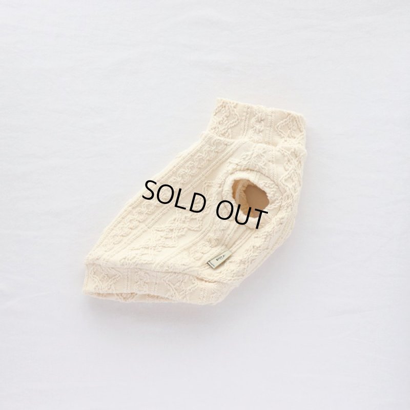 画像9: 【再販売】アランニットのハイネックノースリーブ（生成り） (9)