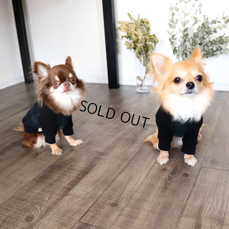 画像8: ブラックウォッチハイネックパーカー（ブラック×グリーン） (8)