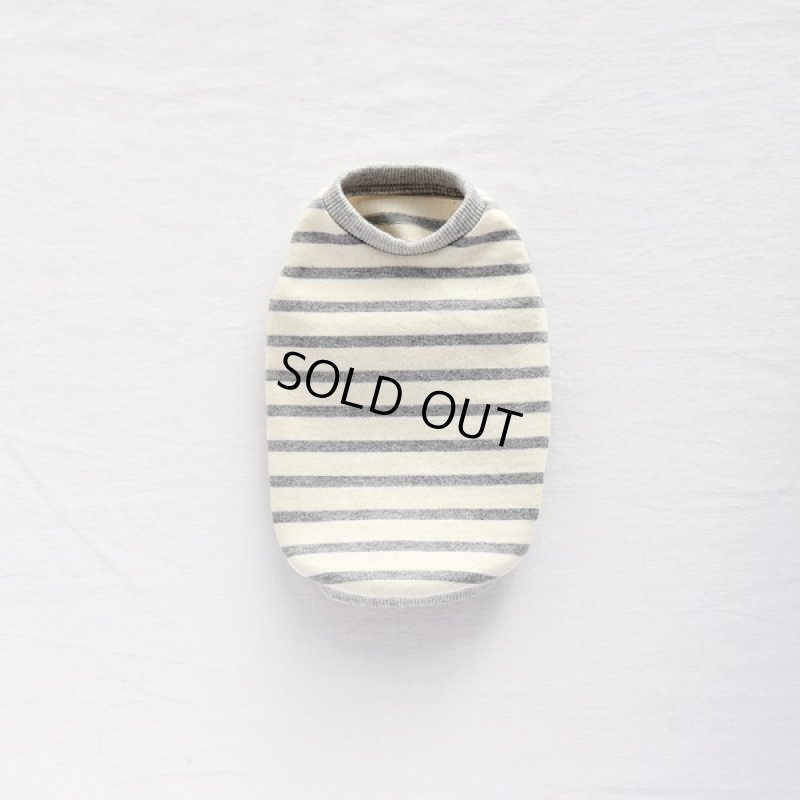 画像7: ボーダータンクトップ（グレー×生成り） (7)