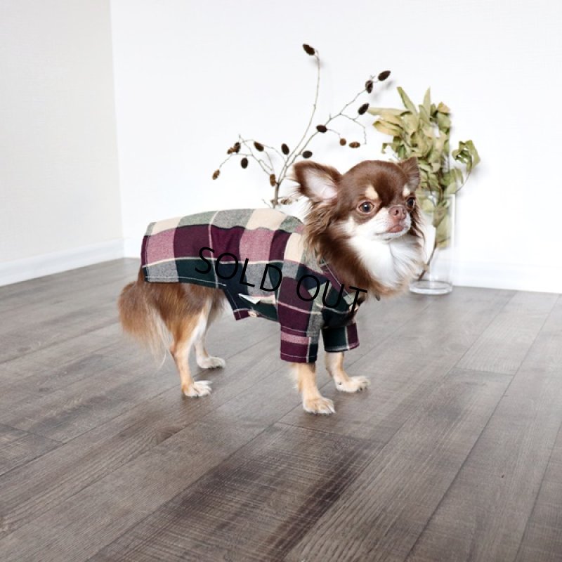 画像3: タータンチェックのシャツワンピース（ミックス） (3)