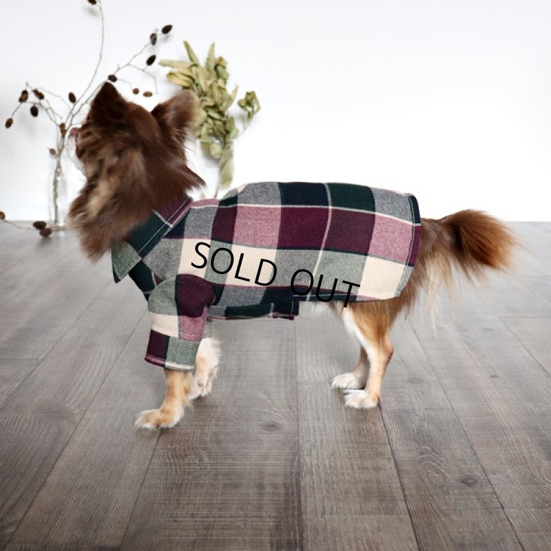 画像2: タータンチェックのシャツワンピース（ミックス） (2)