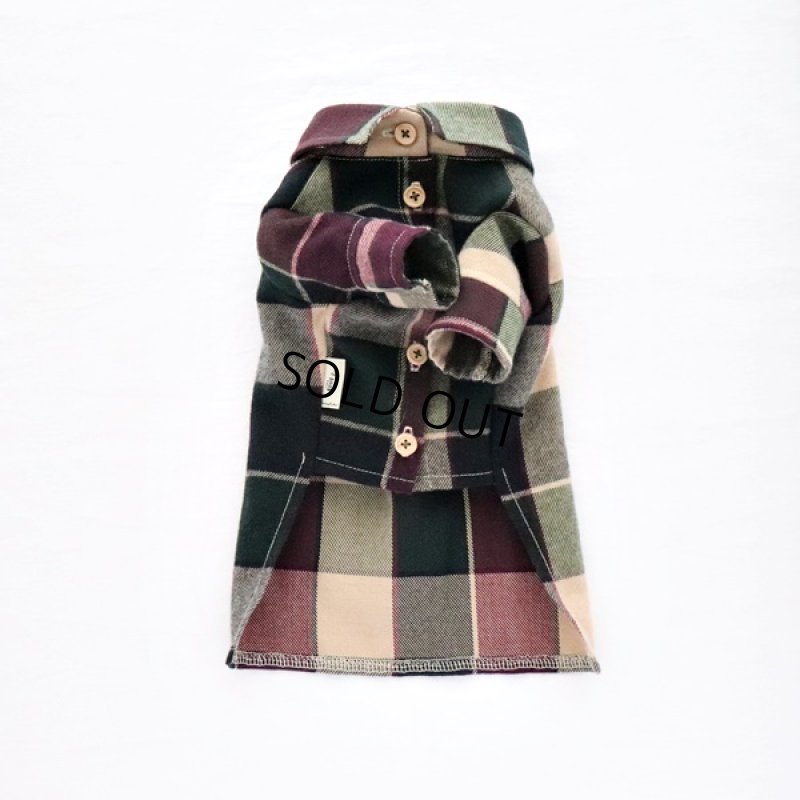 画像10: タータンチェックのシャツワンピース（ミックス） (10)