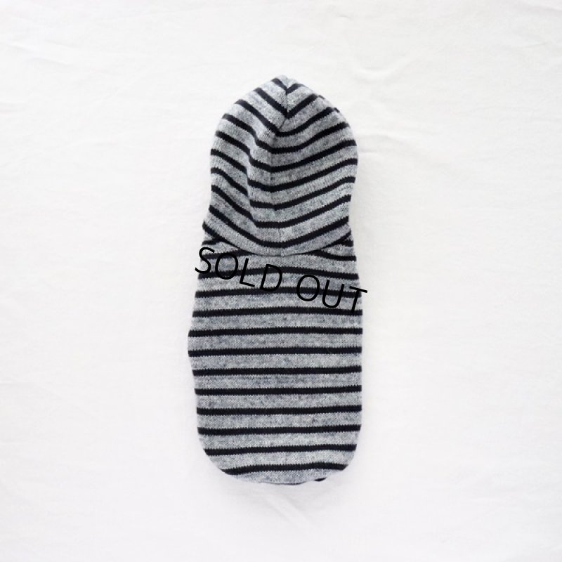 画像19: 【再販売】ボーダーノースリーブパーカー（ブルーグレー×ネイビー） (19)