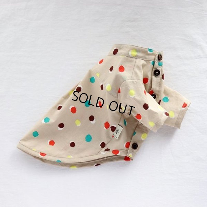 画像9: モダンドットシャツ(イエローベージュ) (9)