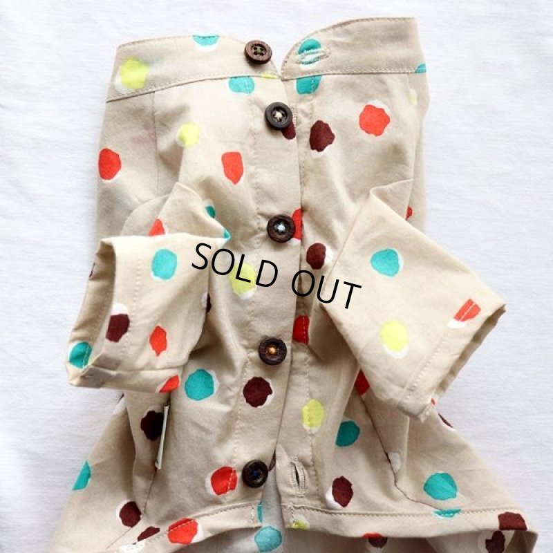 画像12: モダンドットシャツ(イエローベージュ) (12)