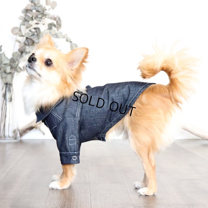 画像2: デニムシャツ（インディゴ） (2)