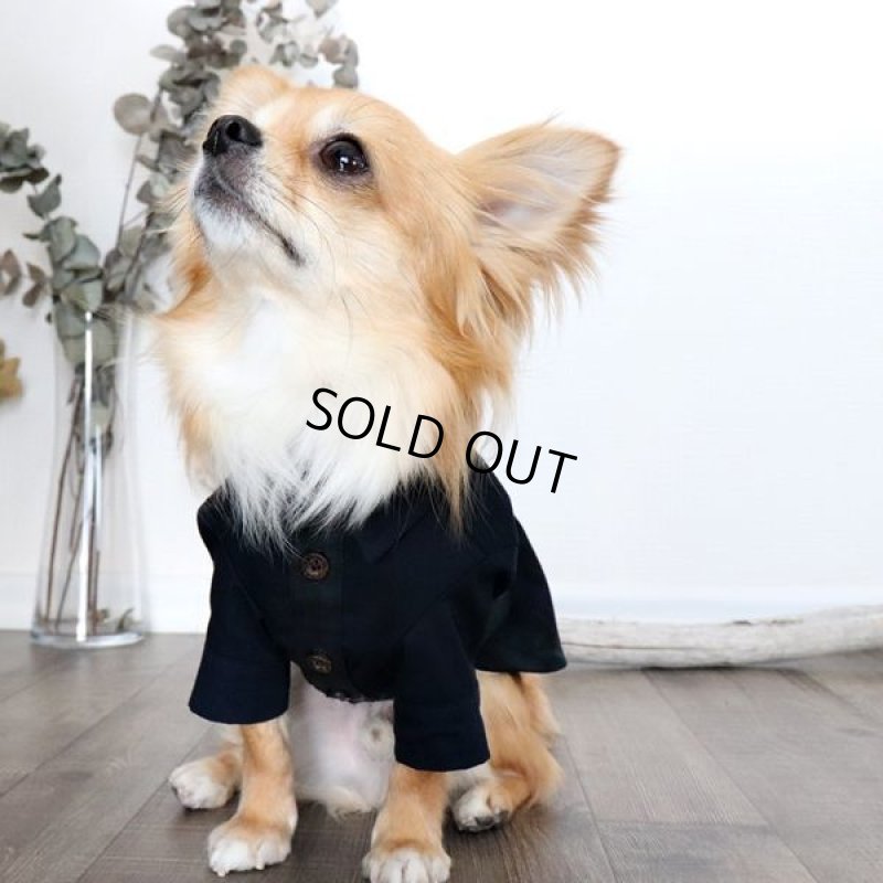 画像4: バイカラーシャツ（ブラックウォッチ×ネイビー） (4)