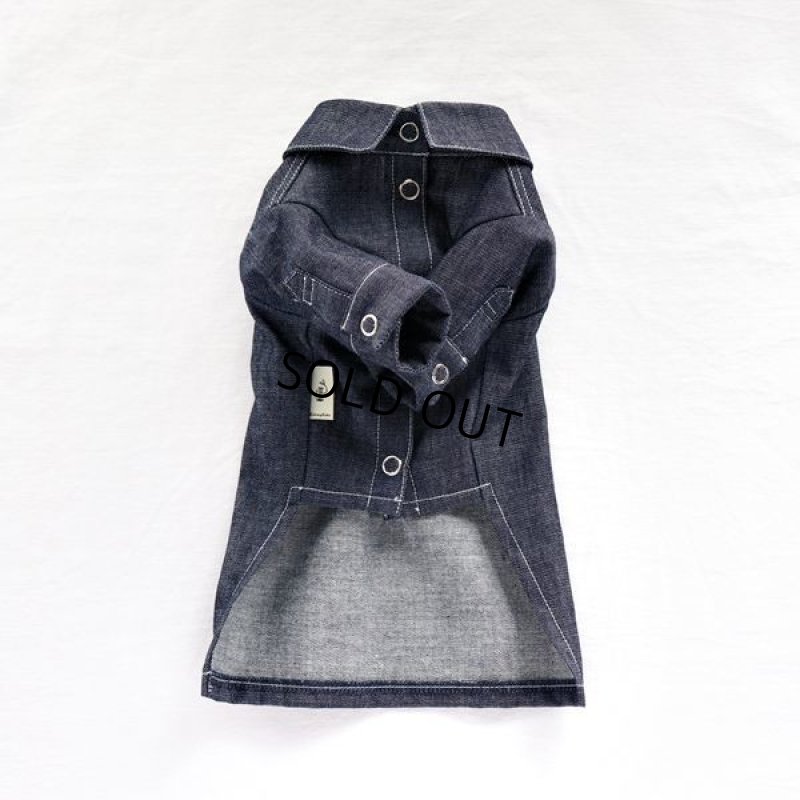 画像12: デニムシャツワンピース（インディゴ） (12)