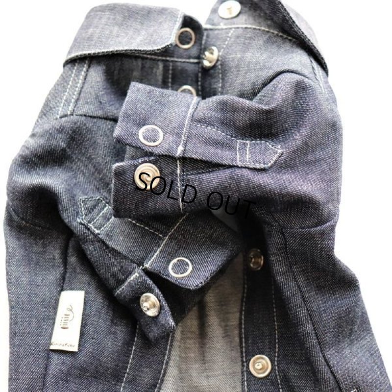 画像16: デニムシャツワンピース（インディゴ） (16)