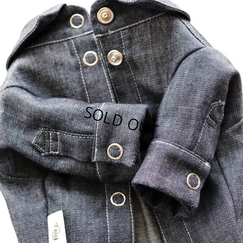 画像15: デニムシャツワンピース（インディゴ） (15)