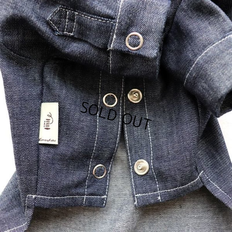 画像14: デニムシャツワンピース（インディゴ） (14)