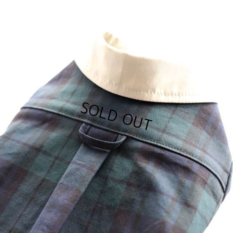 画像15: クレリックシャツワンピース(ブラックウォッチ×ペールオリーブ) (15)