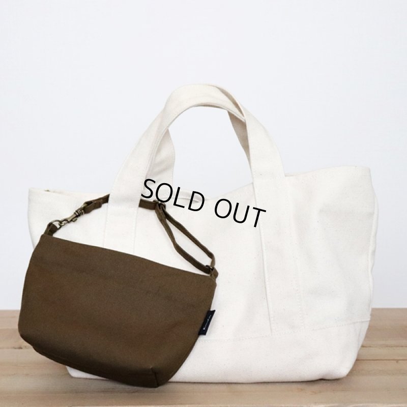 画像9: [完成品] 帆布のマナーポーチ（カーキ×タグ） (9)