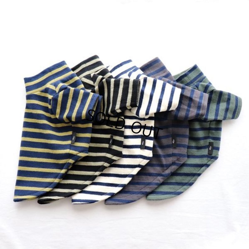 画像13: ボーダーハイネックカットソー(チャコールxネイビー) (13)