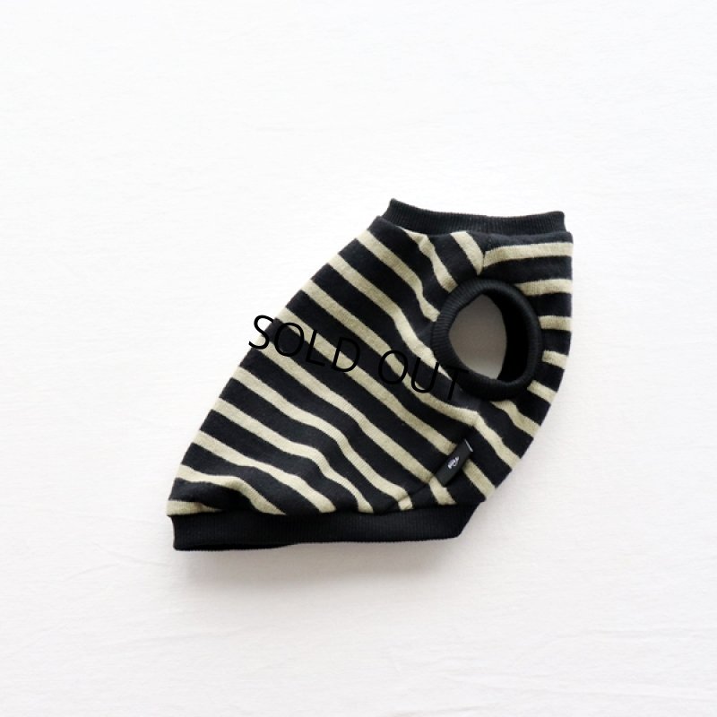 画像9: ボーダータンクトップ(ブラック×ペールモス) (9)