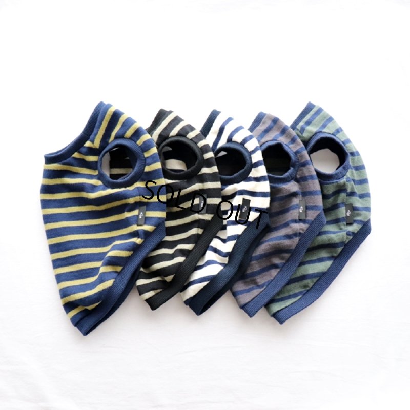 画像13: ボーダータンクトップ（ネイビー×マスタード） (13)