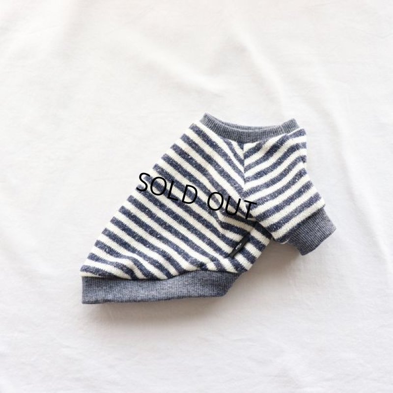 画像10: ボーダーニット プルオーバー(ネイビー) (10)