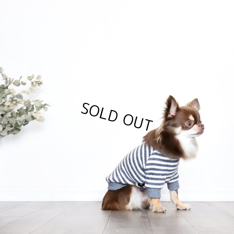 画像6: ボーダーニット プルオーバー(ネイビー) (6)