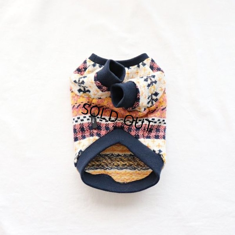 画像12: ネイティブギンガムニット プルオーバー(ポップイエロー) (12)