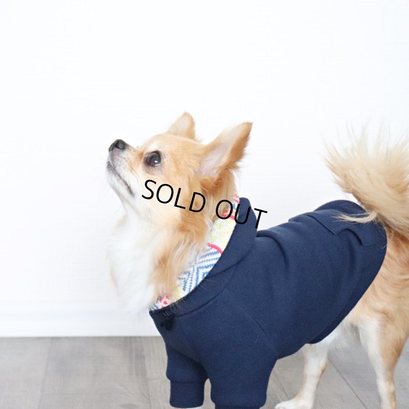 画像11: プルオーバーパーカー ジオメトリ（ネイビー） (11)