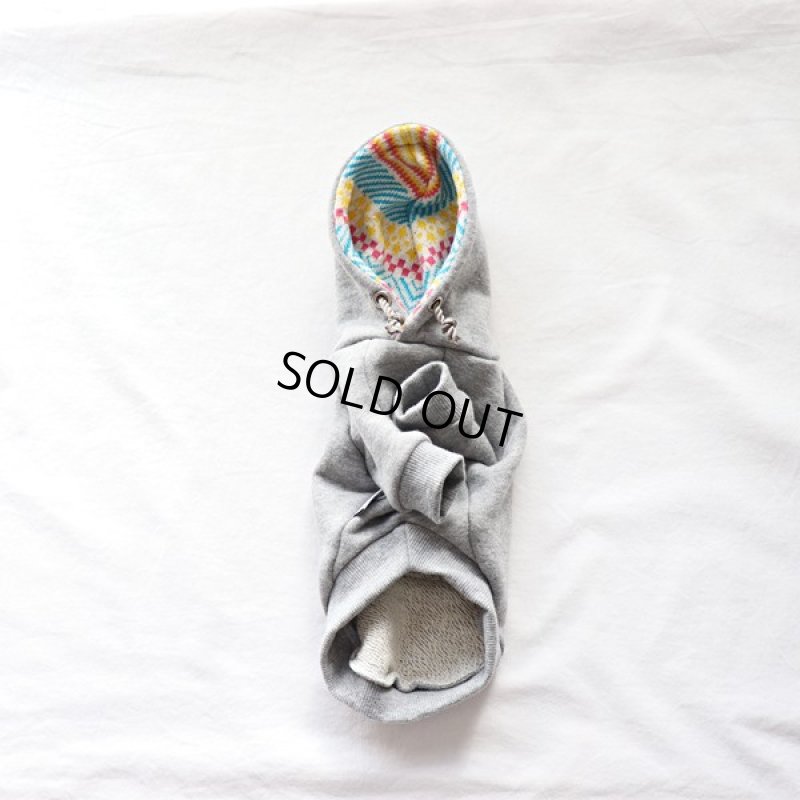 画像18: プルオーバーパーカー ジオメトリ（杢グレー） (18)