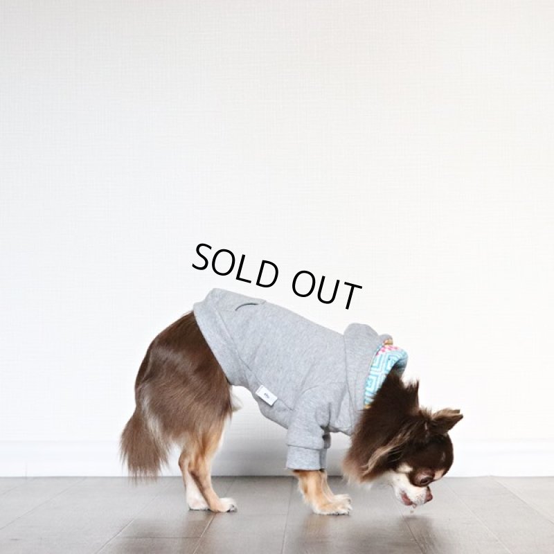 画像10: プルオーバーパーカー ジオメトリ（杢グレー） (10)