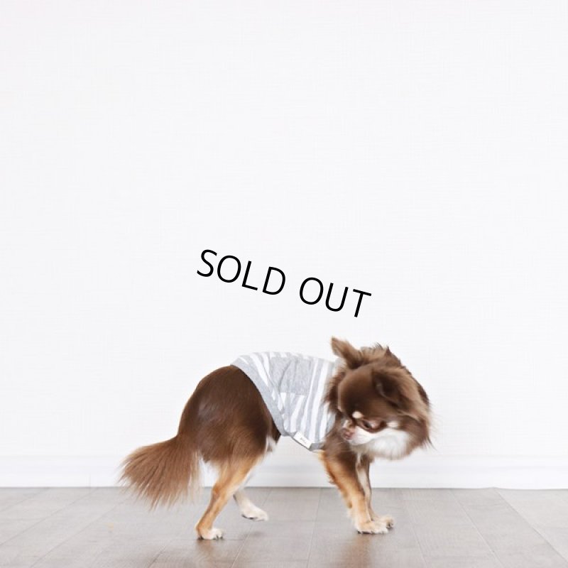 画像3: UVカット&蚊よけ生地のフードつきタンクトップ(グレー×オフホワイト) (3)