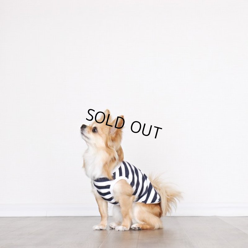 画像7: 蚊よけ＆冷感生地のボーダータンクトップ（ネイビー×ホワイト） (7)