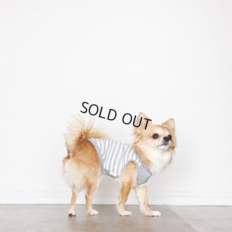 画像11: UVカット&蚊よけ生地のフードつきタンクトップ(グレー×オフホワイト) (11)