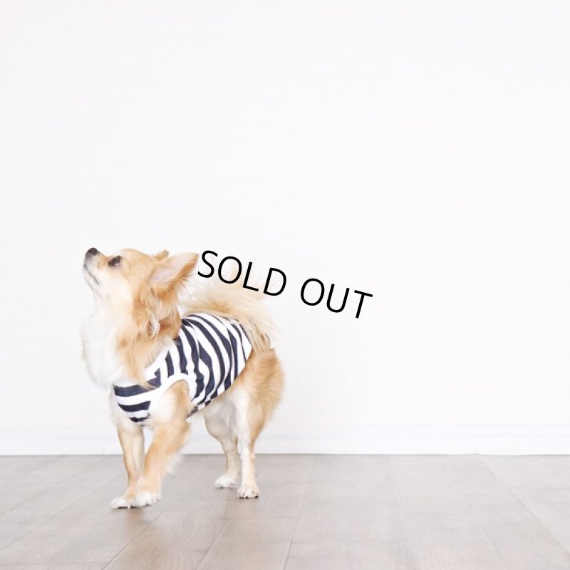 画像9: 蚊よけ＆冷感生地のボーダータンクトップ（ネイビー×ホワイト） (9)