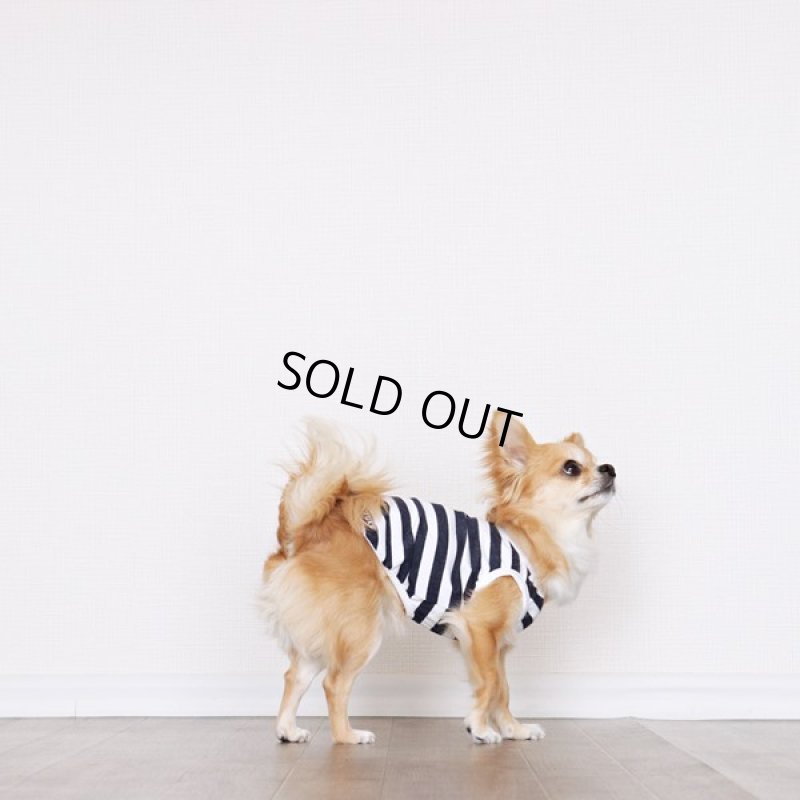 画像4: 蚊よけ＆冷感生地のボーダータンクトップ（ネイビー×ホワイト） (4)