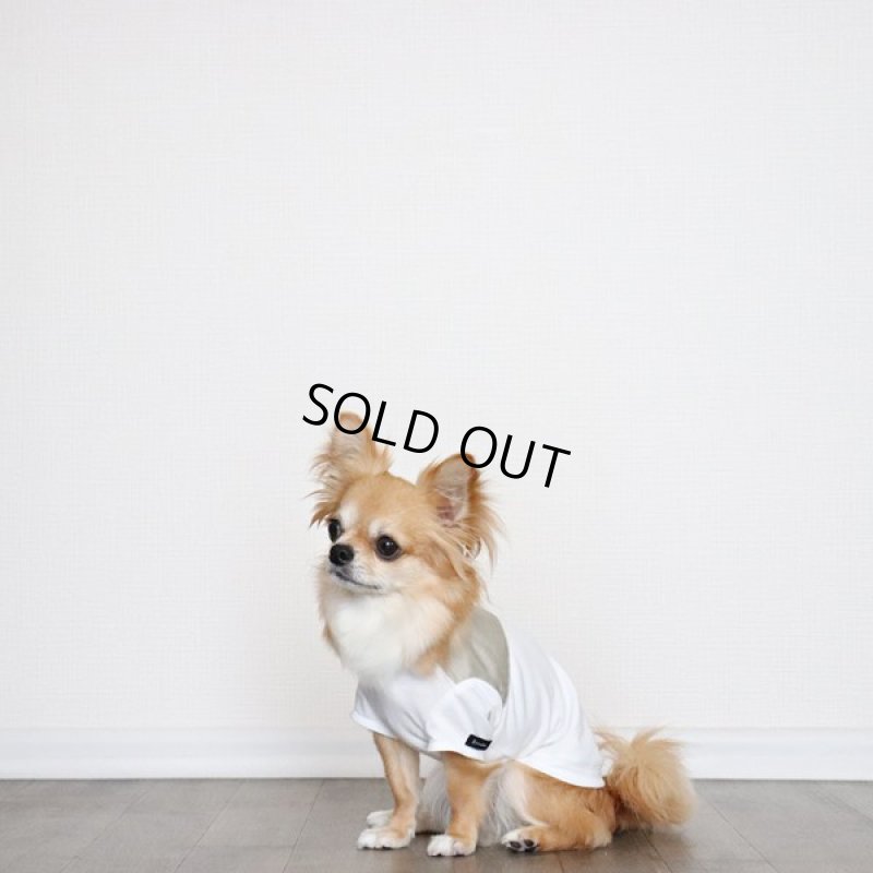 画像8: 異素材ミックストップス　ポケットデザイン（ベージュ×ホワイト） (8)