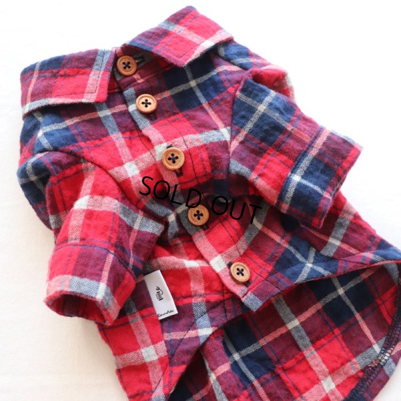 画像15: フランネルシャツ（レッド） (15)