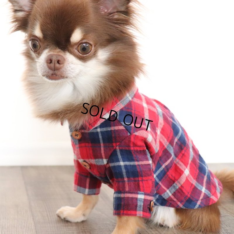 画像8: フランネルシャツ（レッド） (8)