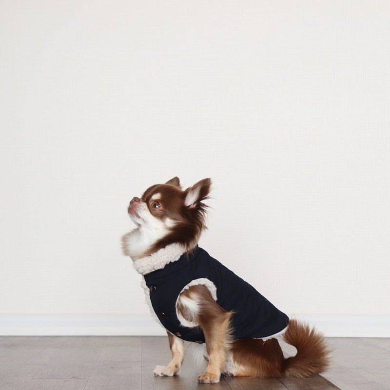 画像6: ボアベスト（ダークネイビー）　※撥水機能あり (6)