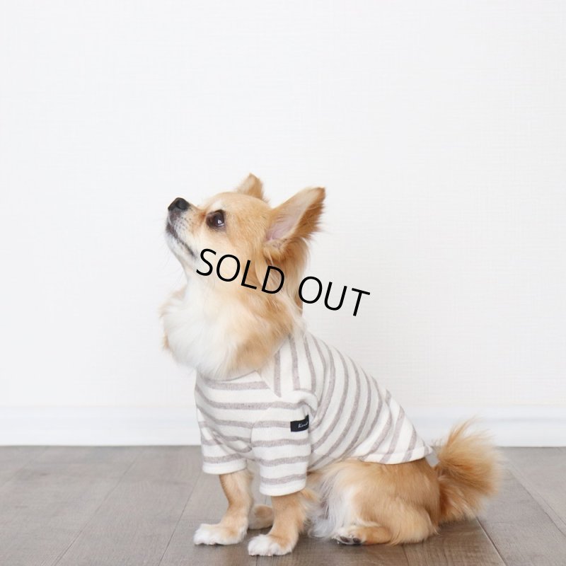 画像4: スモーキーボーダーカットソー（セピア） (4)