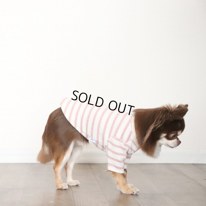 画像6: スモーキーボーダーカットソー（アプリコット） (6)