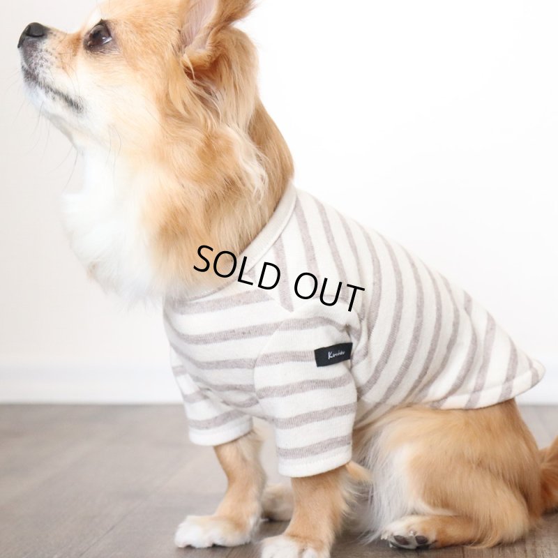 画像10: スモーキーボーダーカットソー（セピア） (10)