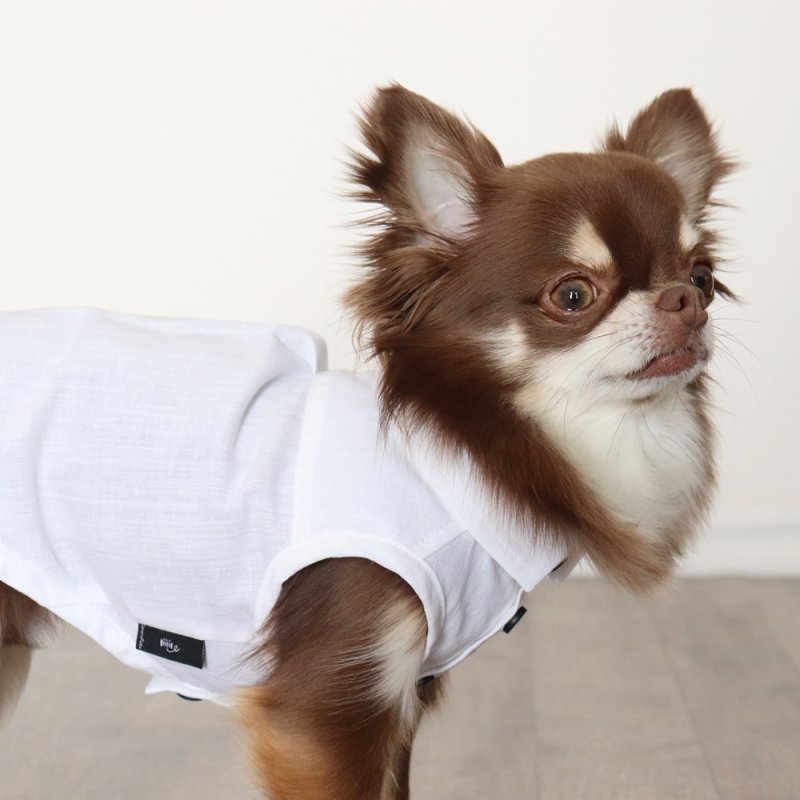 画像9: 自分好みに選べる綿麻ノースリーブシャツ(ホワイト) (9)