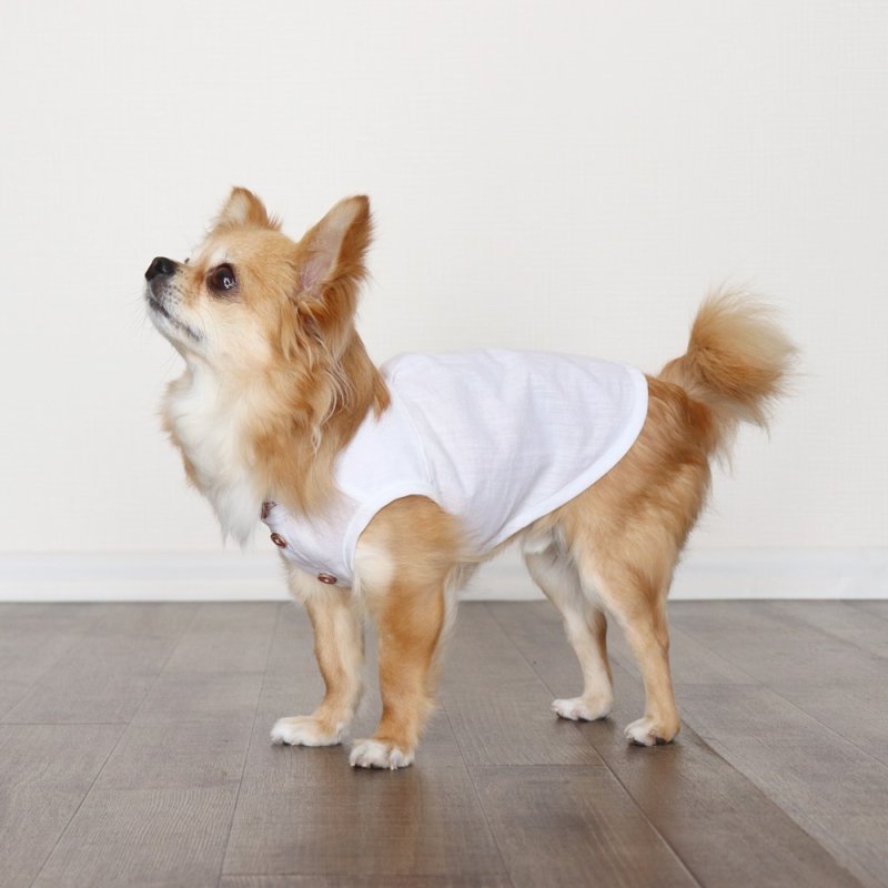 画像15: 自分好みに選べる綿麻ノースリーブシャツ(ホワイト) (15)