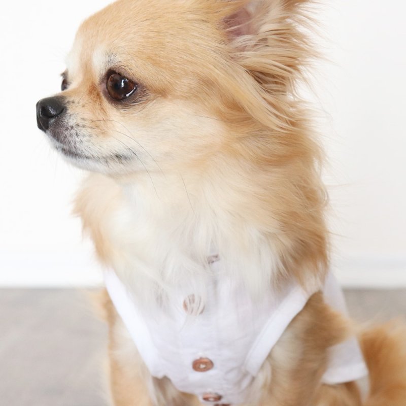 画像18: 自分好みに選べる綿麻ノースリーブシャツ(ホワイト) (18)