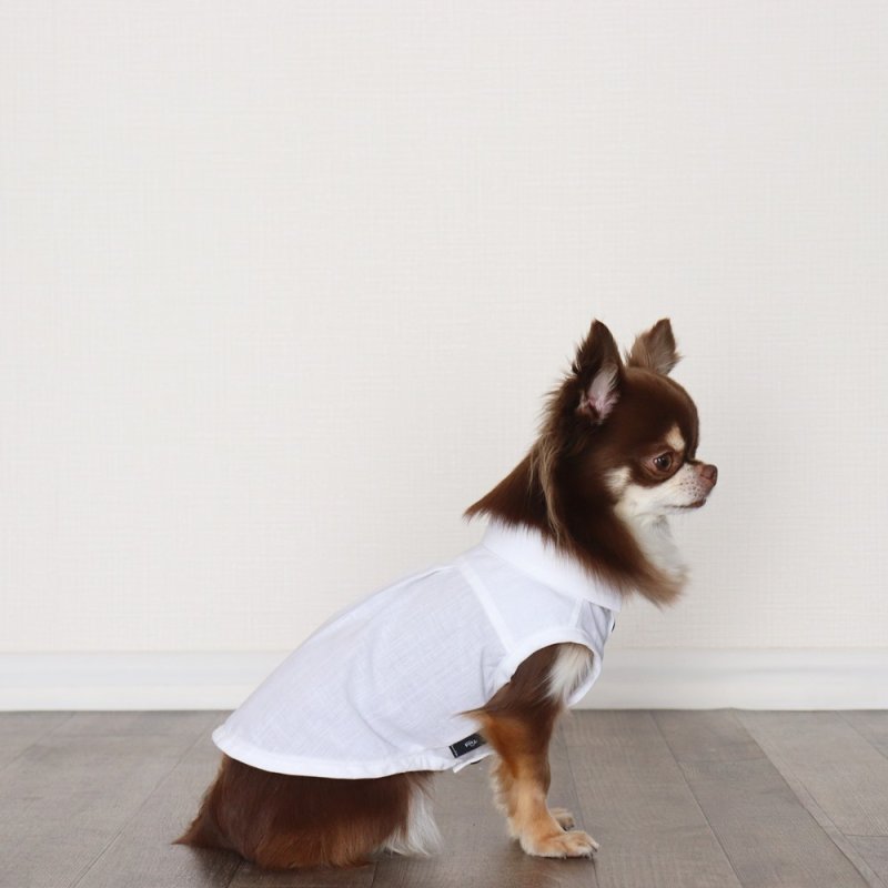 画像4: 自分好みに選べる綿麻ノースリーブシャツ(ホワイト) (4)